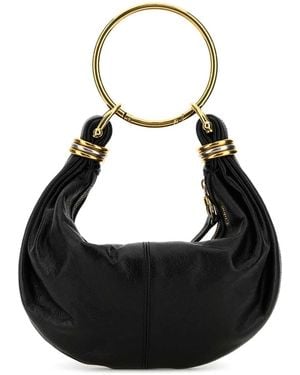 Chloé Bracelet Leather Hobo-Bag - Black