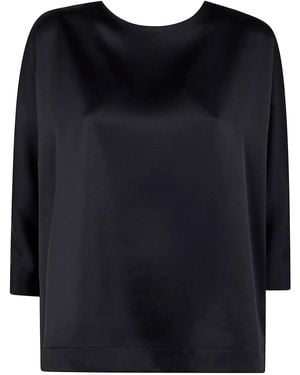 DR. HOPE Back Bottons Blouse - Black