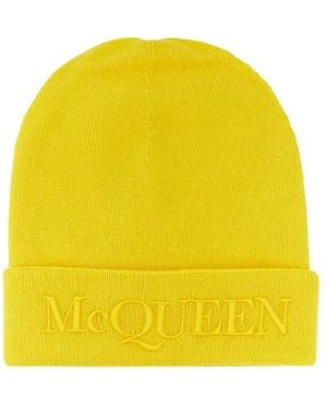 McQueen Hat With Logo - Yellow