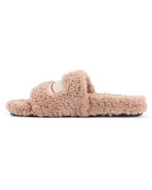 Balenciaga Crystal Furry Slide - Pink