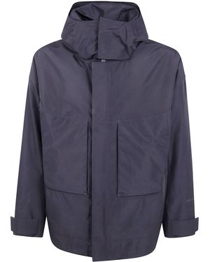 Laminar Cropped Packets Parka Jacket - Blue