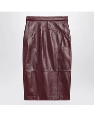 Max Mara Bordeaux Pencil Skirt - Purple