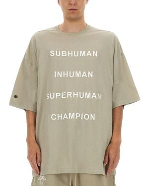 Champion x Rick Owens T-Shirt Tommy - Natural