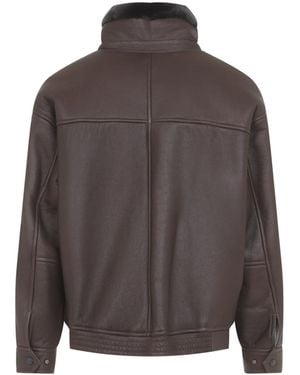 Yves Salomon Choco Ivory Jacket - Brown