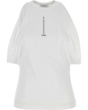 McQueen Stretch Cotton Top - White