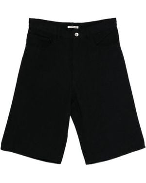 AURALEE Silk Shorts - Black