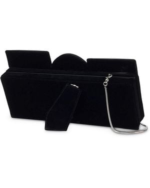 Moschino "Wedding" Velvet Camera Bag - Black