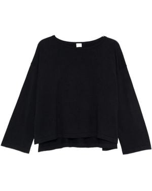 C.t. Plage Cotton Crewneck Sweater - Black