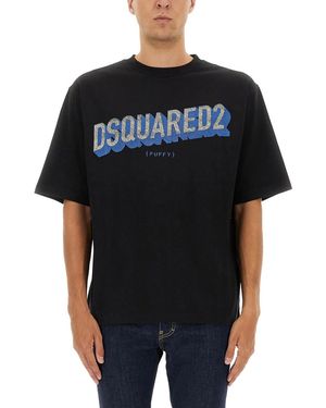 DSquared² Cotton T-Shirt - Black