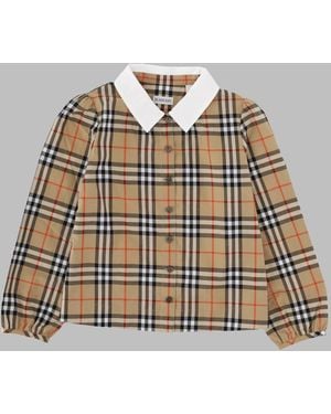 Burberry Camicia Logata - Natural
