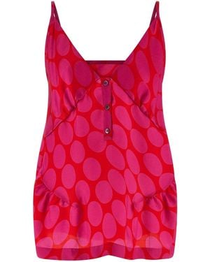 Dries Van Noten 'Caliya' Top - Red