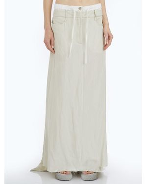 Masnada Viscose And Linen Skirt - Multicolor