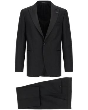 Tagliatore 'Napoli' Tuxedo Dress - Black