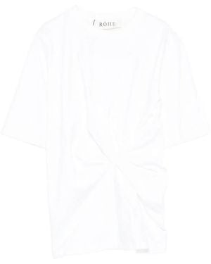 Rohe Reinvented Twisted T-Shirt - White