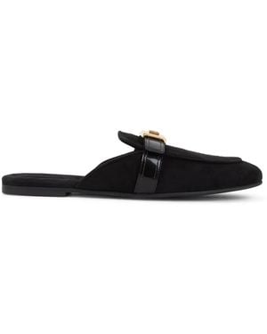 Dolce & Gabbana Dolce & Gabbana Goat Leather Mule - Black
