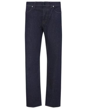Stone Island Regular Straight Five-Pocket Jeans, Rinsed Finish - Blue