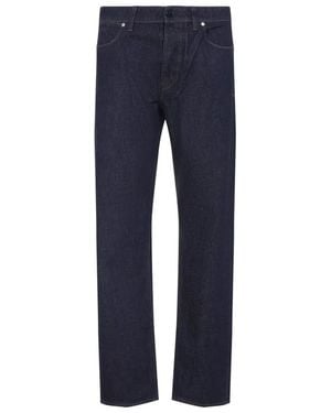 Stone Island Regular Straight Five-Pocket Jeans, Rinsed Finish - Blue