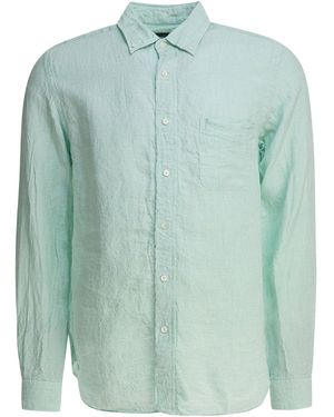Beams Plus Linen Solid Shirts Green
