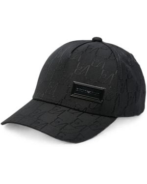 Emporio Armani Logo Baseball Cap - Black