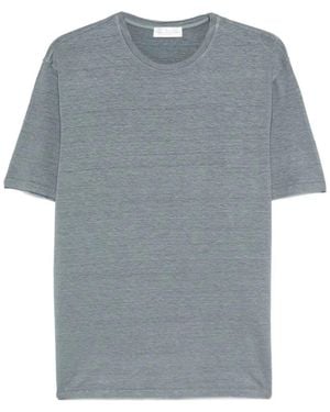 Roberto Collina Linen Crewneck T-Shirt - Grey