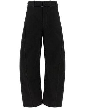 Lemaire 'Twisted Belted' Jeans - Black