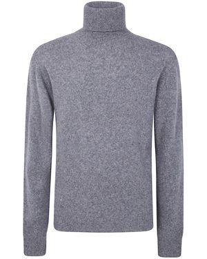 Nuur Long Sleeves Turtle Neck Jumper - Blue