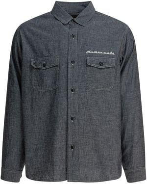 Human Made Chambray Shirt Shirts - Black