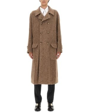 Dolce & Gabbana Dolce & Gabbana Double-Breasted Coat - Natural