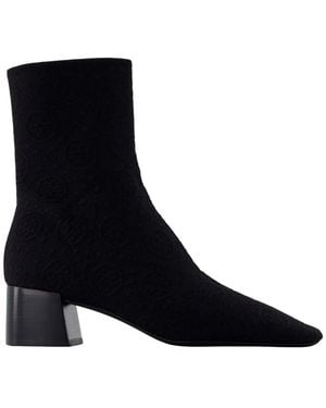 Tory Burch Stretch Ankle Boots - Black