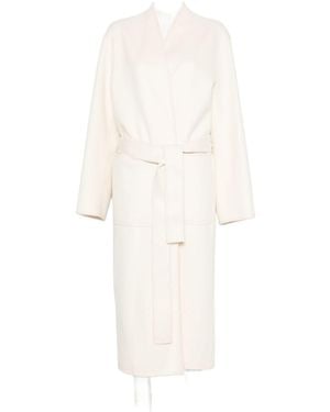 Rohe Double-Faced Kimono Style Coat - White