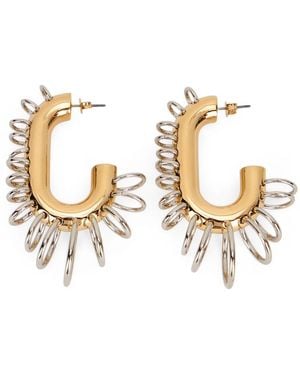 Rabanne Punk Xl Link Earrings - Metallic