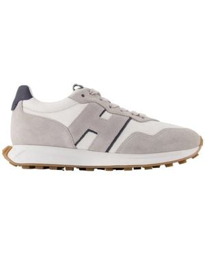 Hogan H601 Allacciato H Patch Trainers - White