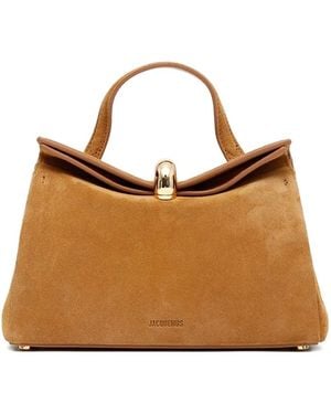 Jacquemus Small Valerie Leather Tote Bag - Brown