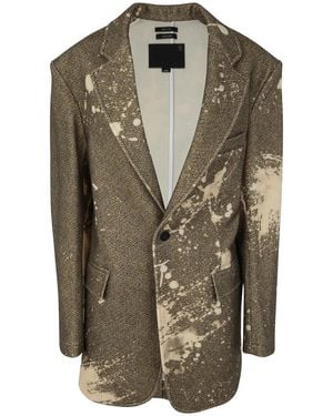 R13 Oversized Ragged Blazer - Green