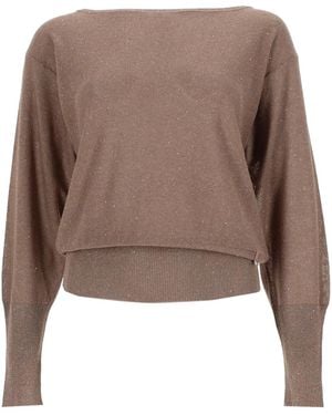 Herno Sequined Shirt - Brown