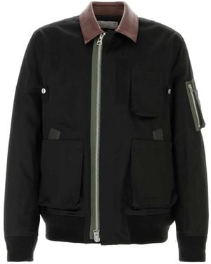 Sacai Cotton Chino Blouson - Black
