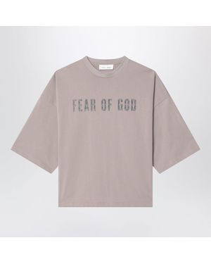Fear Of God Greige Merch Cotton Tshirt - Grey
