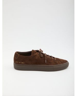 Common Projects Achilles Premium Suede Sneakers - Brown