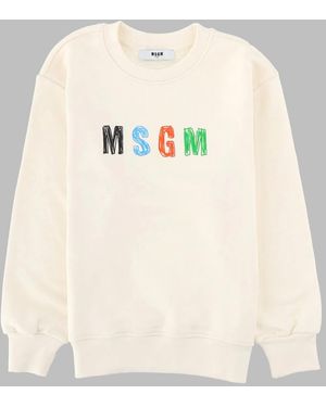 MSGM Sweatshirt Boy - Natural