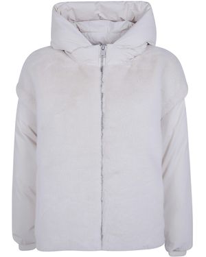 Essentiel Antwerp "Kbeauty" Faux Fur Puffer Jacket - Blue