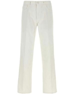 Prada Chalk Cotton Pant - White