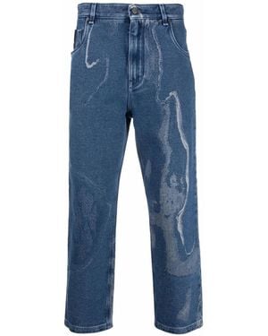 Fendi Flp285Aied Leather Trouser - Blue