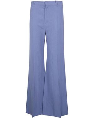 Chloé Flared Long Pants - Blue