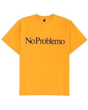 No Problemo T-Shirt With Logo - Orange