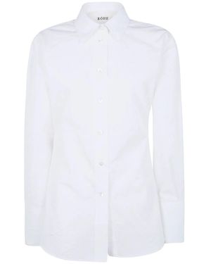 Rohe Shaped Crushed Poplin Shirt - White