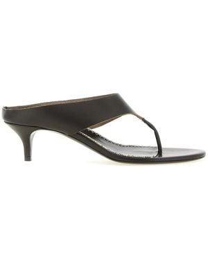 Magda Butrym Leather Sandals - Black