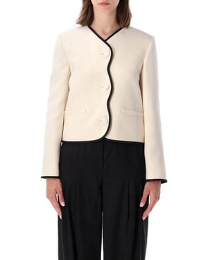 Valentino Garavani Crepe Couture Jacket - Natural