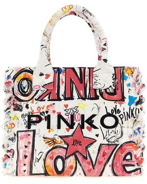 Pinko Medium 'Beach' Shopping Bag - Red