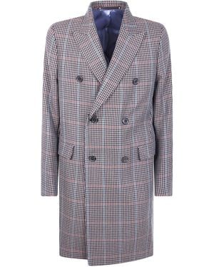 Paul Smith Single Breast Overcoat - Gray