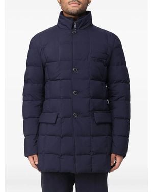 Fay Nylon Quilted Jacket - Blue
